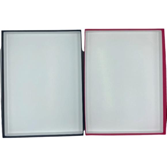 New Le Jacquard Francais Pink Rectangular Storage Gift Presentation Box 14.5”L - Picture 7 of 8